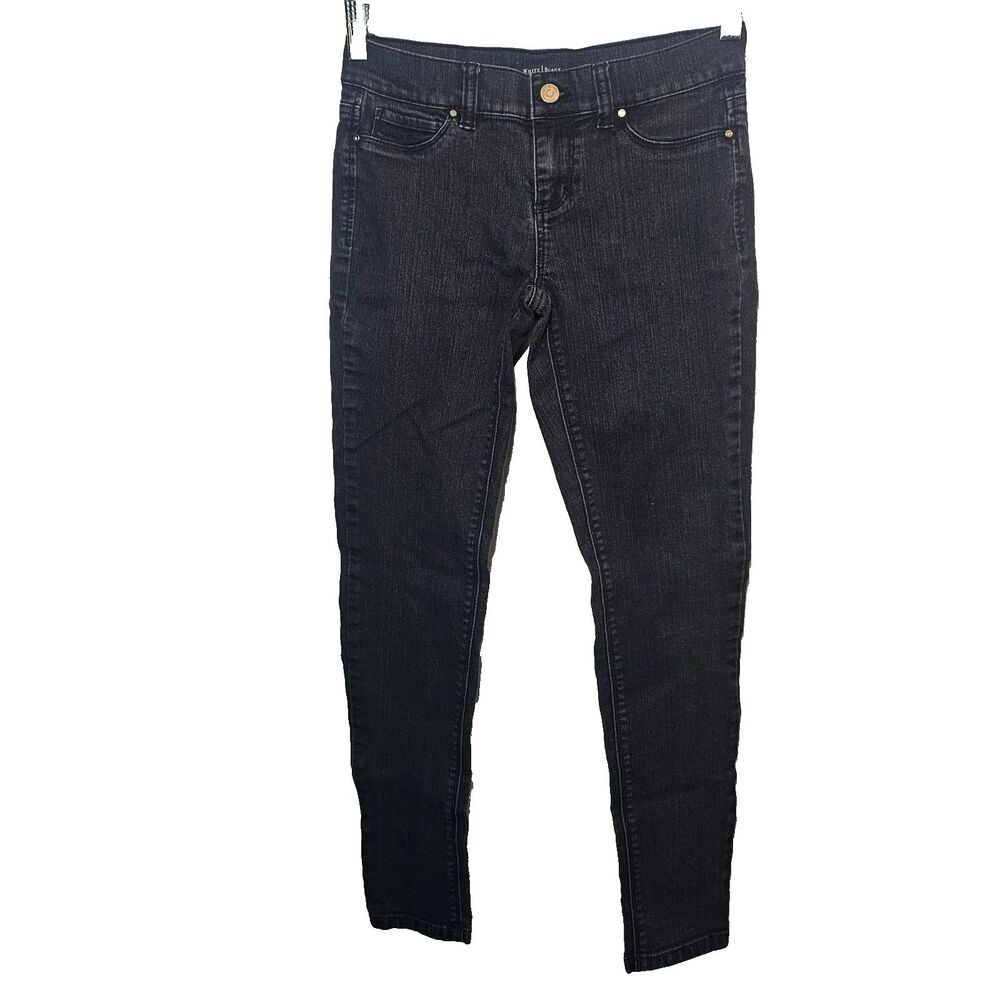 White House Black Market Women's Black Skinny Jeans XS Regular Chic Classic